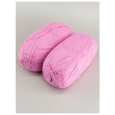 Пряжа "Детская объёмная" 100г., 400м (2 мотка)., Пехорский текстиль, 76-Розовый бутон Пехорка