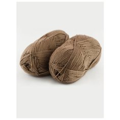 Пряжа "OLIVIA" 100г, 250м (2 мотка), Adelia, №23 св.коричневый