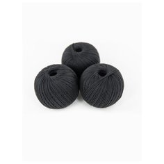 Пряжа "Фиалка" 75 гр. (3 мотка), ПНК им. Кирова, №4305 черный