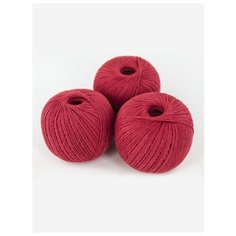 Пряжа "Фиалка" 75 гр. (3 мотка), ПНК им. Кирова, №0703 красный