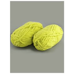 Пряжа "DOLLY" 100г, 40м (2 мотка), Adelia, №30 желто-зеленый