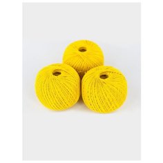 Пряжа "Фиалка" 75 гр. (3 мотка), ПНК им. Кирова, №0203 желтый