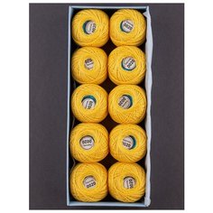 Пряжа Ирис (10 шт х 10 г, 82м.), Gamma, №0020 роз-желтый