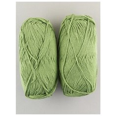Пряжа "Лаконичная" 100г, 212м ( 2 мотка)., Пехорский текстиль, 448-Св.оливковый Пехорка