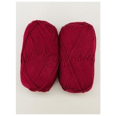 Пряжа "OLIVIA" 100г, 250м (2 мотка), Adelia, №17 бордо