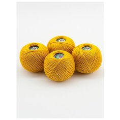 Пряжа Ирис 25 г (4 мотка), 150м., ПНК им. Кирова, №0306 т.желтый