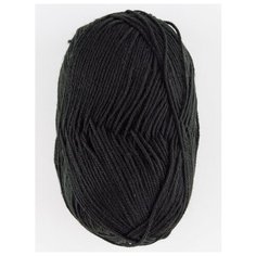 Пряжа "OLIVIA" 100г., 250м (1 моток), Adelia, №02 черный