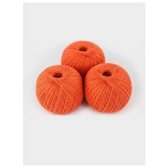 Пряжа "Фиалка" 75 гр. (3 мотка), ПНК им. Кирова, №0502 оранжевый