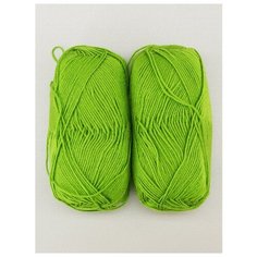 Пряжа "OLIVIA" 100г, 250м (2 мотка), Adelia, №10 зеленый