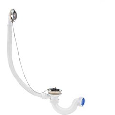 VIrPlast Сифон "Мини Элит" для ванн с нержавеющим чашками, без отвода 1 1/2" - D40