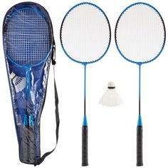 НАБОР ДЛЯ ИГРЫ В БАДМИНТОН BDSET-04 (2 РАКЕТКИ, 1 ВОЛАНЧИК) В ЧЕХЛЕ (1/10/50) "ECOS"