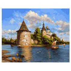Картина по номерам Paintboy Original ,90021 Псковский кремль (Милюков Александр) 40х50см