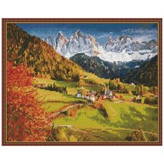 Алмазная мозаика "Осень в Альпах", 40x50 см Molly