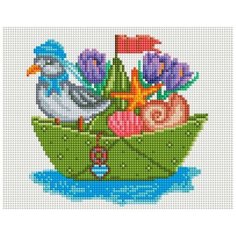 Алмазная мозаика "Большое плавание", 20x25 см Белоснежка