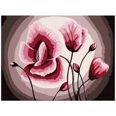 Картина по номерам "Розовые маки", 15x20 см Molly