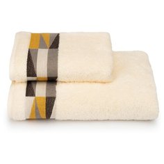 Полотенце Triangoli - 50х90, 70х130 см - Цвет 11-0107 - молочный (Комплект - 2 шт) Cleanelly