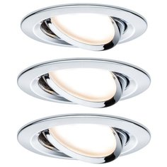 Светильник встраиваемый, комплект Nova Coin LED 3x6,5W, хром 93452 Paulmann