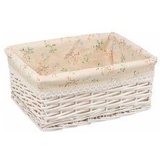 Корзина стеллажная "Сакура", Д400 Ш310 В170, белый Natural House