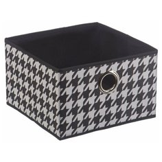 Короб для хранения "Пепита", Д280 Ш280 В180, черно-белый Handy Home