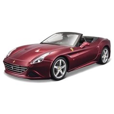 Bburago Коллекционная Машинка 1:24 FERRARI CALIFORNIA T (OPEN TOP), 18-26011, Красный