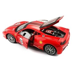Bburago Коллекционная Машинка Феррари 1:24 Ferrari 458 Challenge, красный
