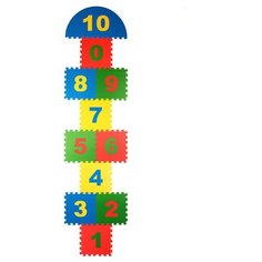 Развивающий коврик пазл "Классики" 30*30(см), 11 деталей ЭкоПолимеры