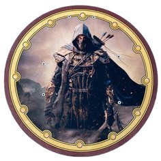 Игрушечное оружие Средневековая крепость WOOD щит круг воин маска