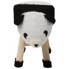 KARE Design Пуф Panda, коллекция "Панда" 40*35*27, Полиэстер, Полиуретан, Сосна, Белый