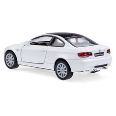 Детская игрушечная коллекционная металическая модель машинки игрушки Kinsmart "BMW M3 купе" (металлическая, инерционная) белый 1:36
