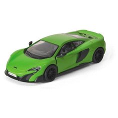 Детская игрушечная коллекционная металическая модель машинки игрушки Kinsmart "McLaren 675LT" (металлическая, инерционная) зеленый 1:36