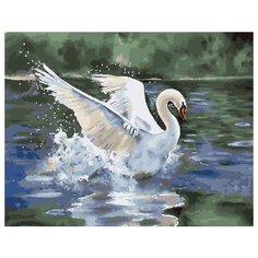 Картина по номерам ВанГогВоМне "Лебедь белая" 40х50см