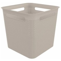 Корзина для хранения Rotho Brisen квадратная 18 л 29,1*29,1*28,1 капучино