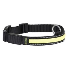 ДАРЭЛЛ Ошейник синтетический светоотражающий "ECO-LUMI" 30мм 48-65см Цвет:Черный