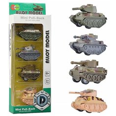 Набор танков Oubaoloon 4 шт, в коробке (836C-003)