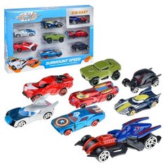 Набор машин Oubaoloon 8 шт, в коробке (324-45)