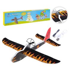 Самолет Oubaoloon из пенопласта, вращается пропеллер, в коробке (U035362Y)