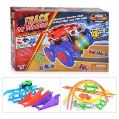 Машина-трюкач Oubaoloon с треком, на батарейках, в коробке (AS331)