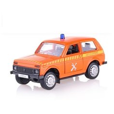 Машина Play Smart "Автопарк. Военная" инерционная, металлическая, 1:50, в коробке (6400F)