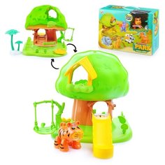 Игровой набор Oubaoloon Домик с тигренком, в коробке (T126)