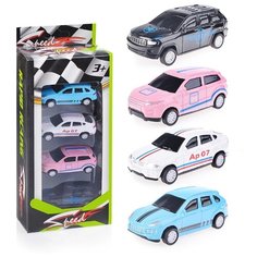 Набор машин Oubaoloon 4 шт, в коробке (8824)