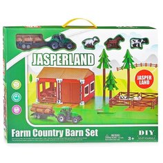 Игровой набор Oubaoloon "Ферма с трактором", в коробке (5279-34)