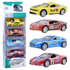 Набор машин Oubaoloon 4 шт, в коробке (JM601-A)