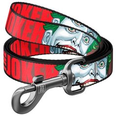 Нейлоновый поводок для собак WAUDOG Nylon с рисунком Джокер, длина 122 см, ширина 25 мм