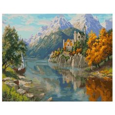 Картина по номерам Paintboy Original ,90032 Замок в горах (Прищепа Игорь) 40х50см