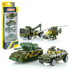 Набор машин Play Smart "Военная техника" в коробке (6678)