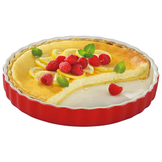 Форма для запекания KÜCHENPROFI, d-27,5 см, h-4,2 см, красный, керамика Kuchenprofi