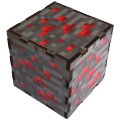 Кубик Minecraft Редстоуновая руда Woodenteka