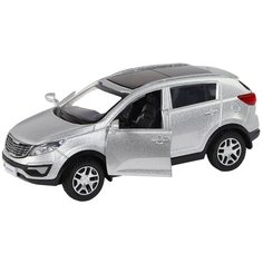 Машинка металлическая Автопанорама 1:39, Kia Sportage R, серебряный, инерция, открываются двери (JB1251435)