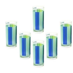 Стаканы BLUE STRIPES высокие 27cl 6 штук Luminarc