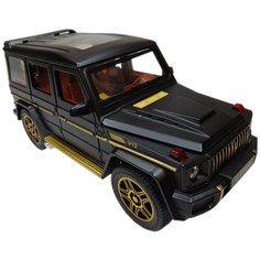Машинка игрушечная коллекционная, модель Гелендваген Mercedes-Benz G-Class, черного матового цвета, масштаб 1/24 ИГРОЛЕНД